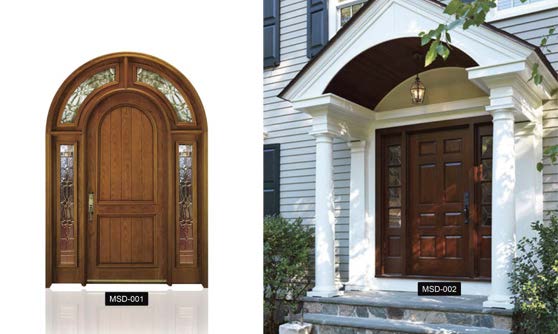 Classic double entrance door